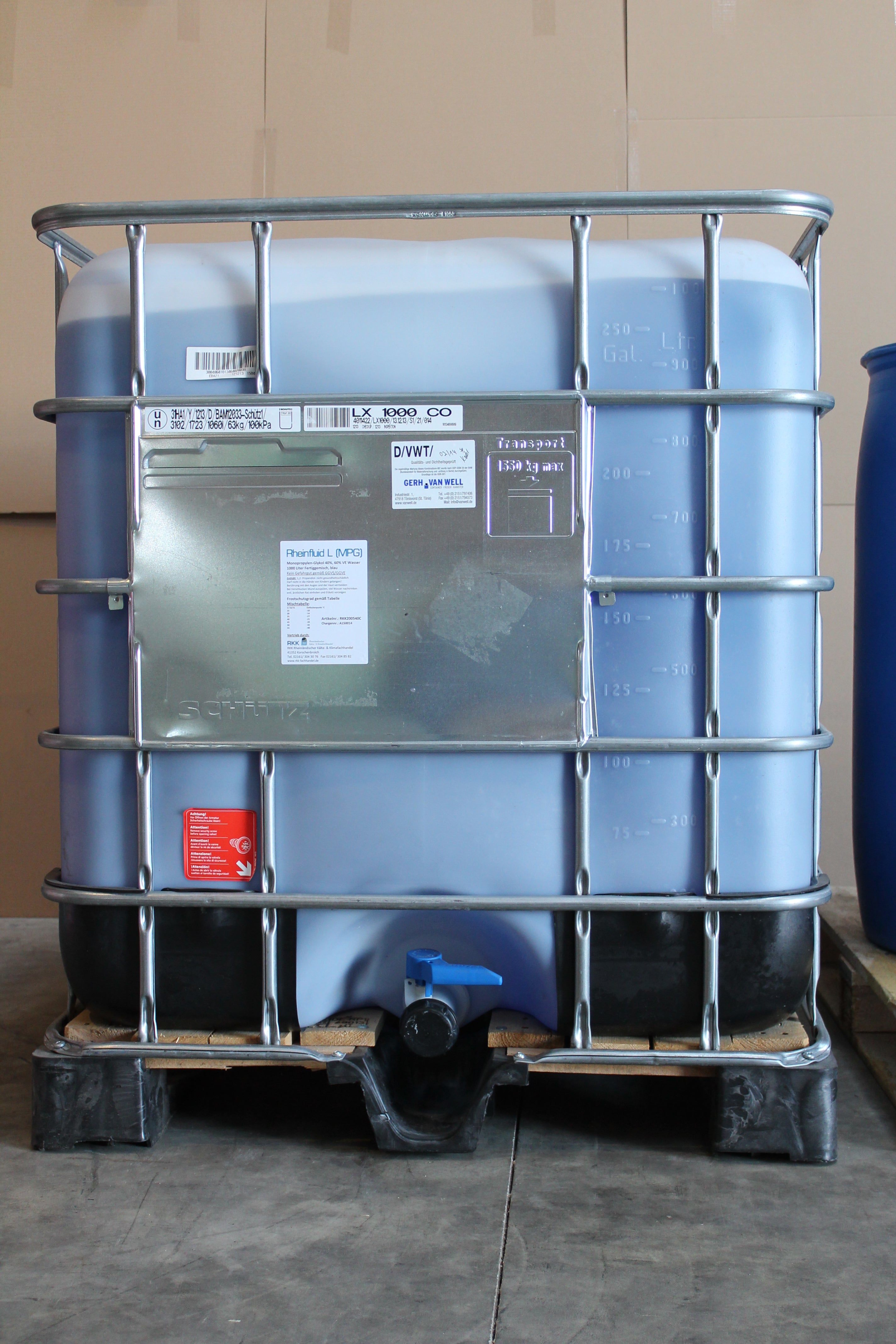 Rheinfluid L 1000 kg IBC Container (Frostschutzmedium) als Konzentrat