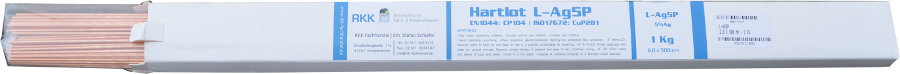 Hartlote pro kg, L-Ag15P
