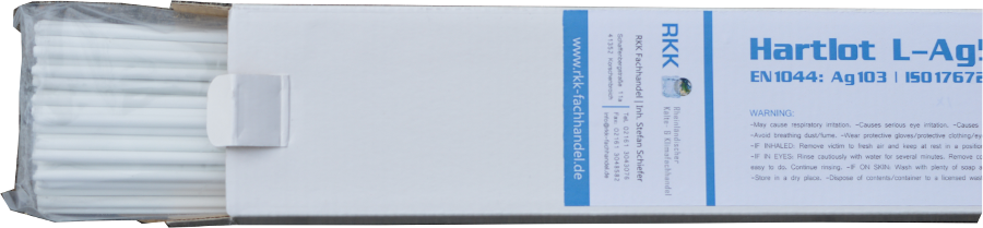 Silberlote mit Flussmittel ummantelt